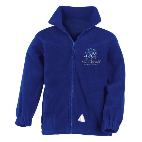 CASTLEBAR FLEECE JACKET WITH LOGO, Castlebar School